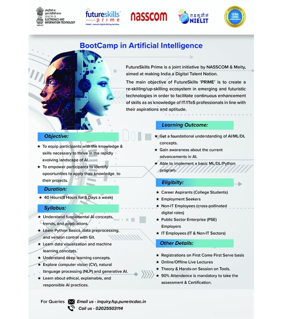 5 Days Boot Camp on Artificial Intelligence